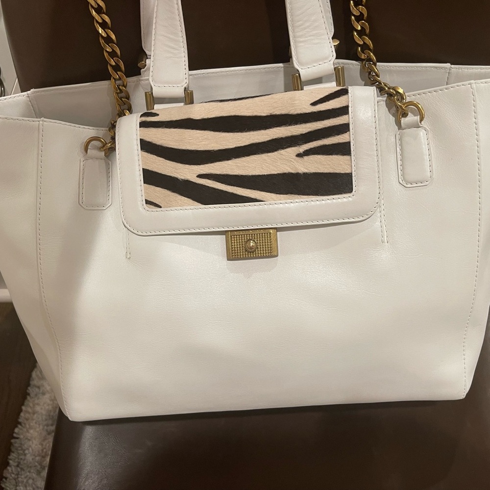 Jimmy Choo Camille Zebra satchel
